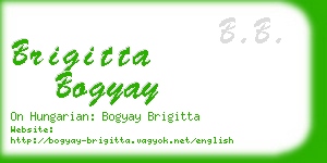 brigitta bogyay business card